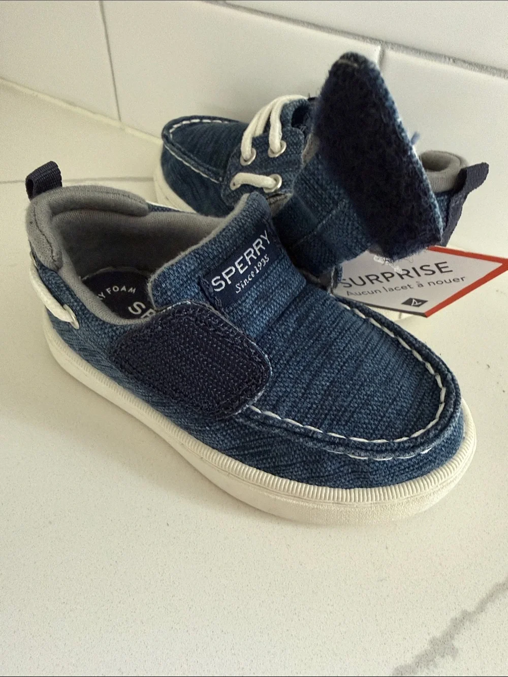 Kids Denim Blue sea ketch topsidder sperry’s